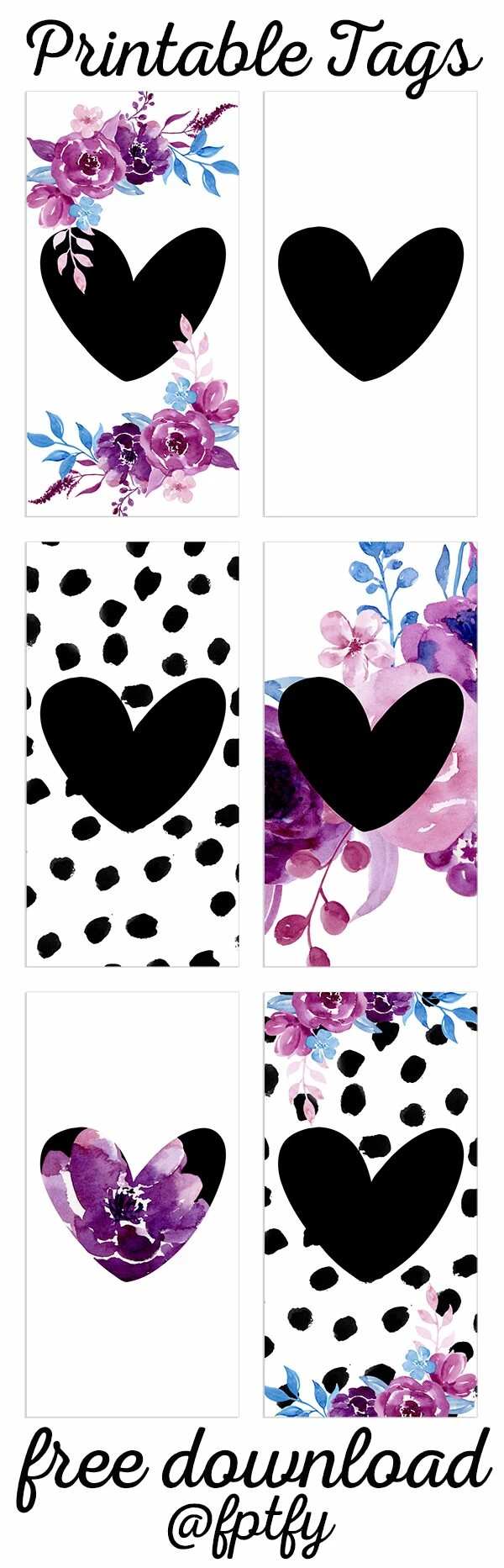 Lovely Printable Heart Tags