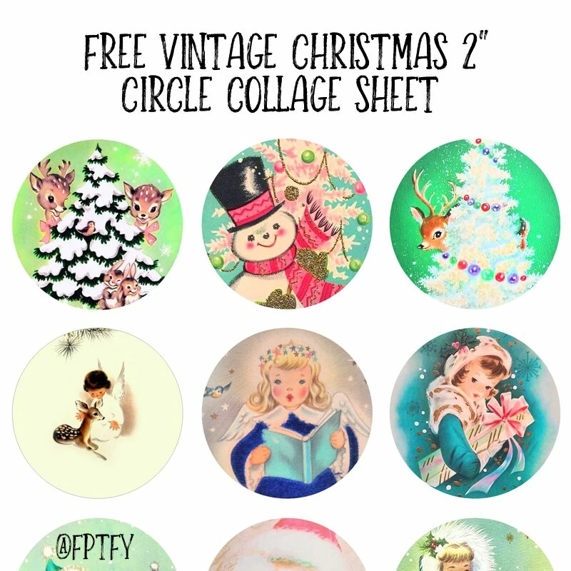 Christmas Graphics, Vintage Christmas Images, Printable Stickers