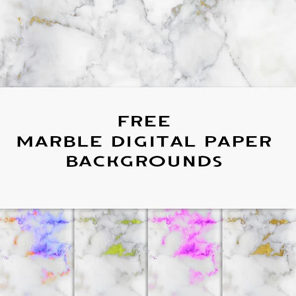 Free Marble Digital Paper Backgrounds