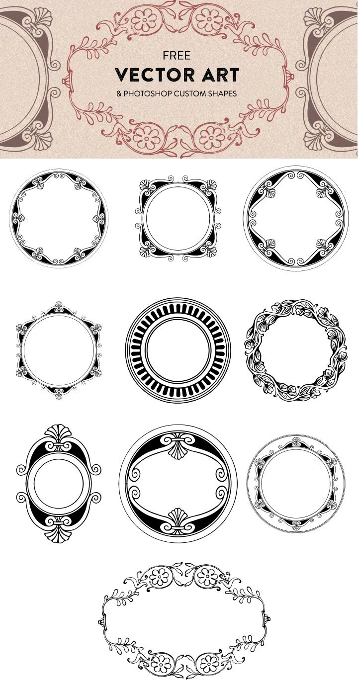 Free Fancy Vector Art Shapes