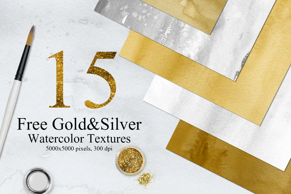 15-Free-GoldSilver-Watercolor-Textures