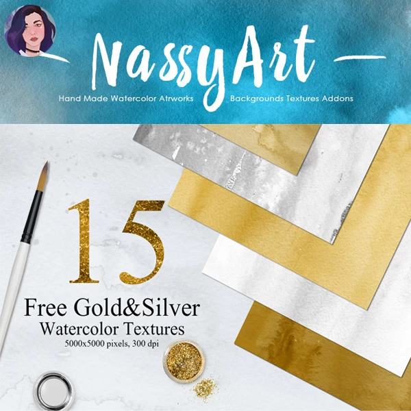 15-Free-GoldSilver-Watercolor-Textures