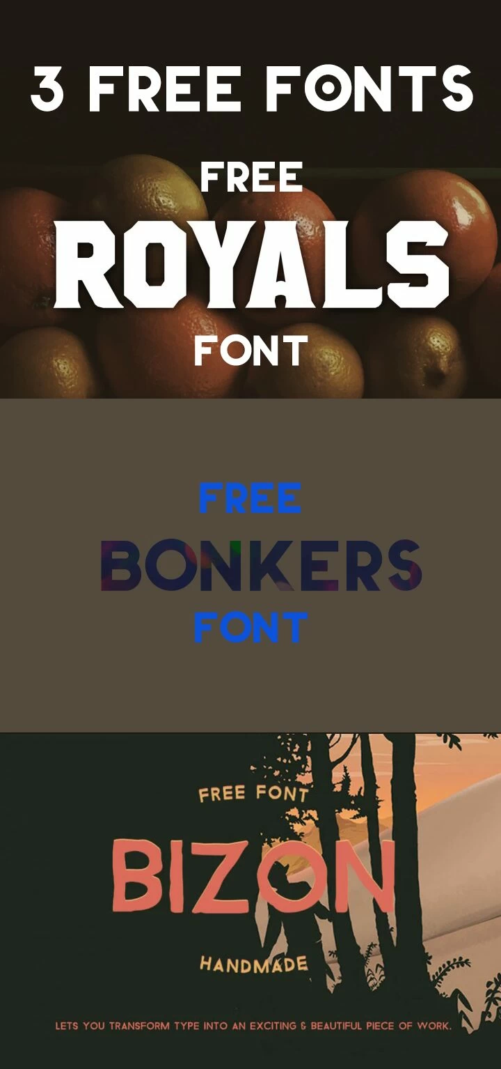 3 Free Masculine Fonts