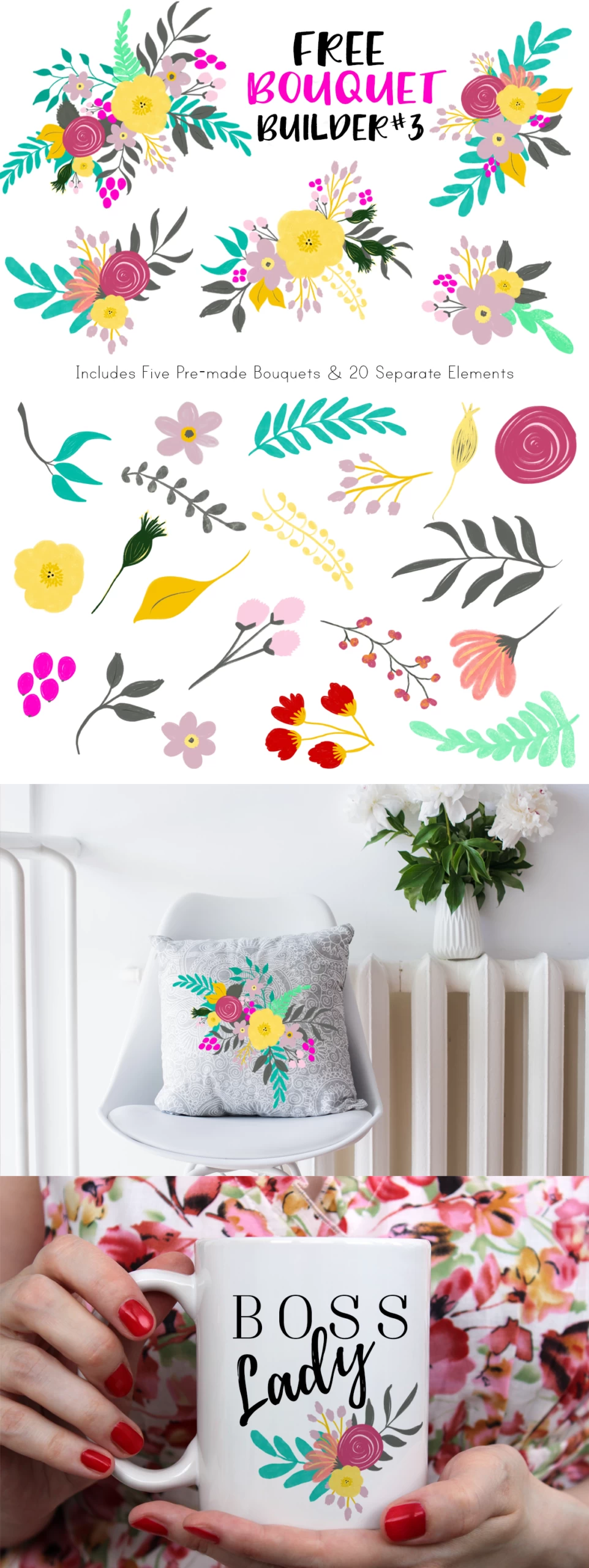 Free Floral Bouquet Graphics