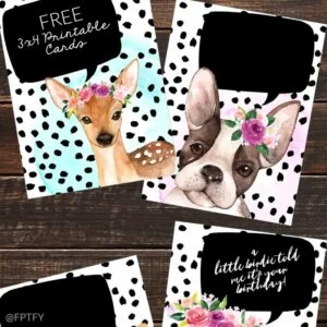 Free Animal Journaling Cards