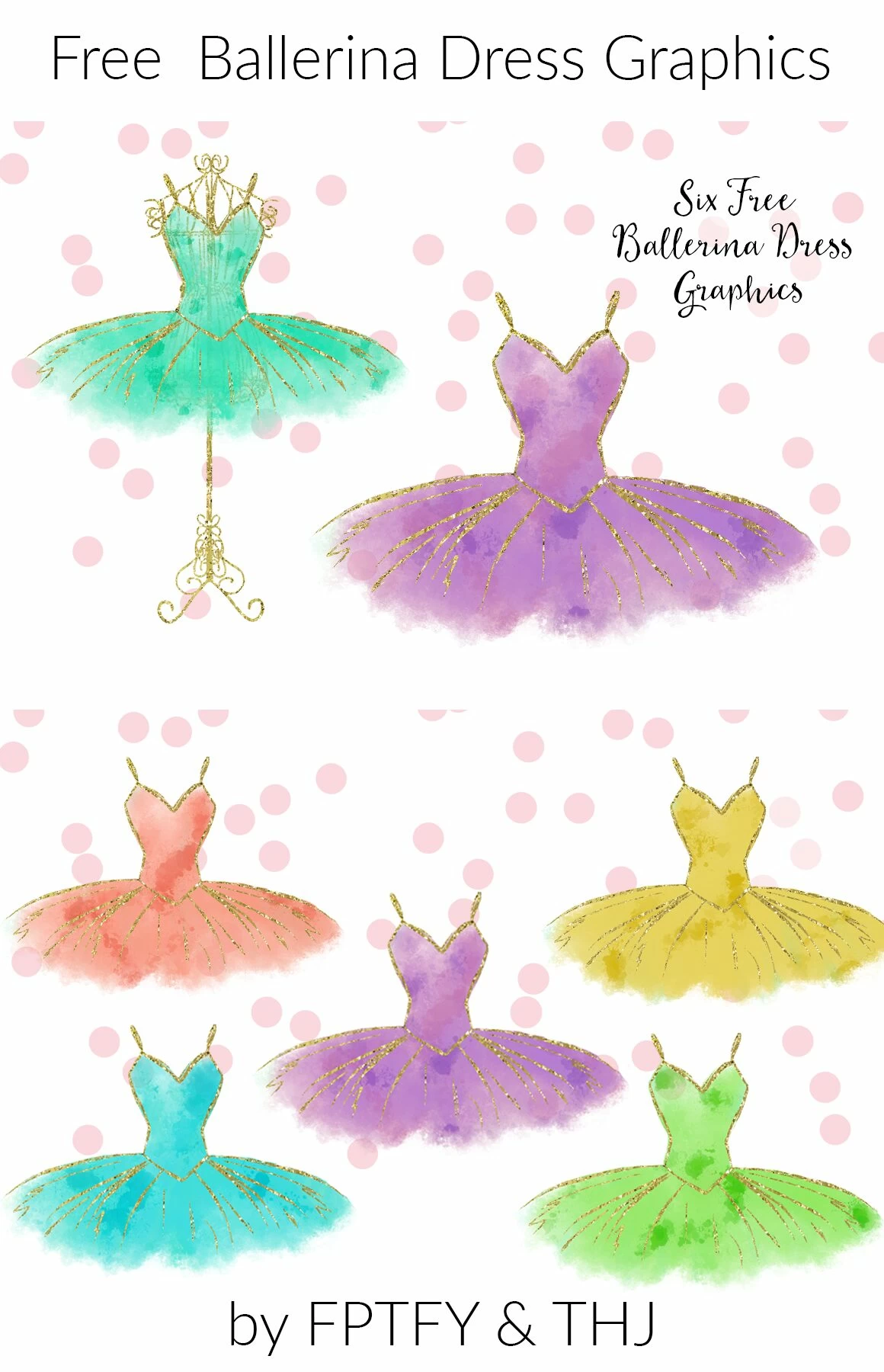 Ballerina tutu dress graphics