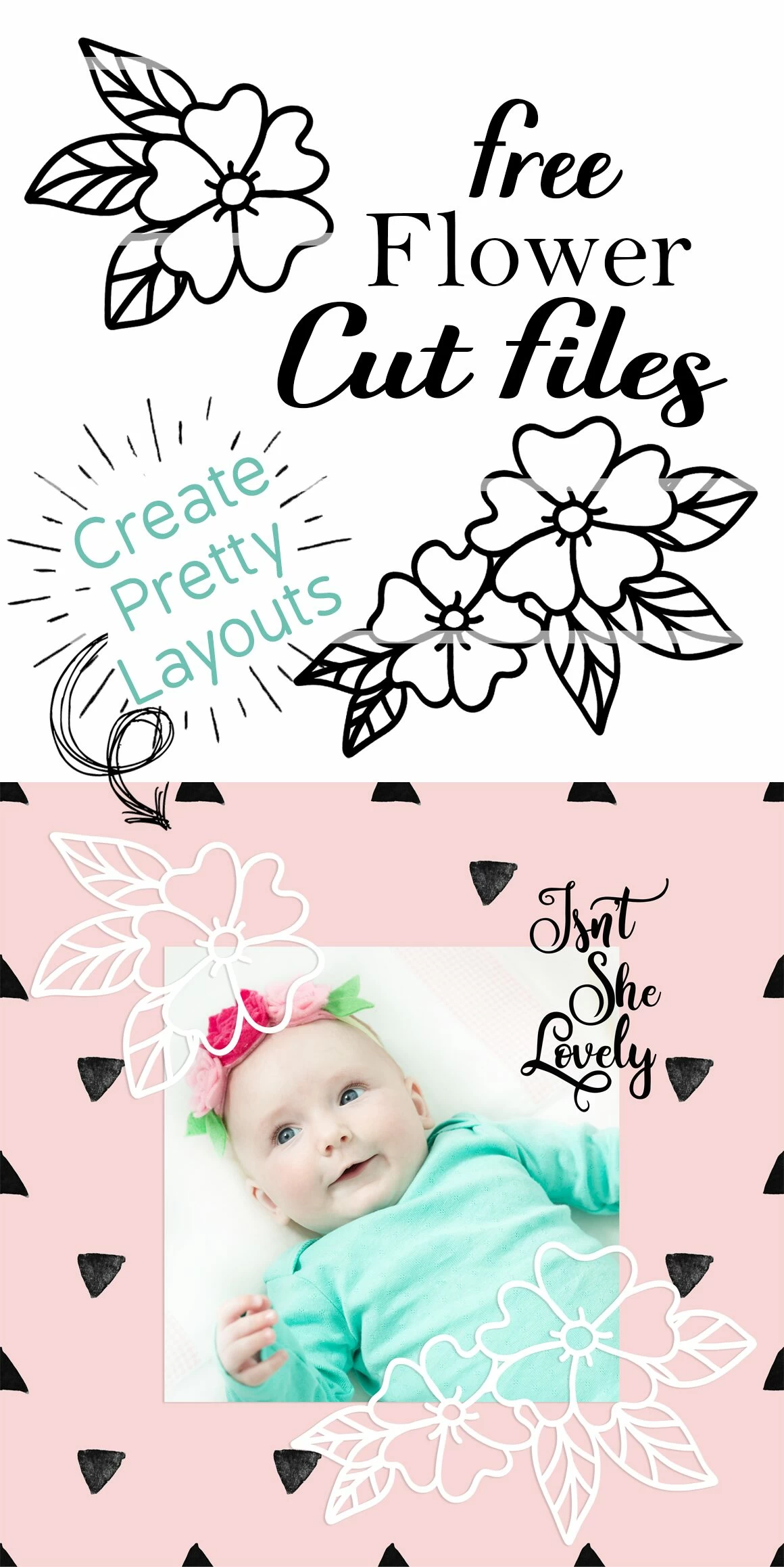 Digital Die Cuts Flowers