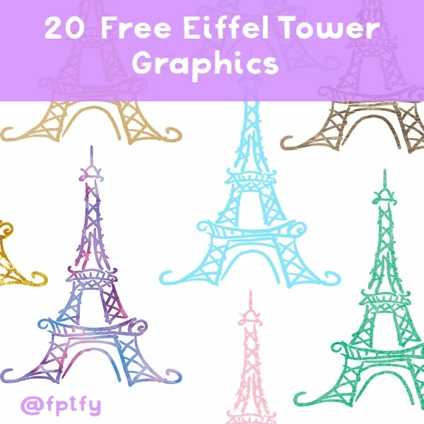 eiffel tower clip art graphics