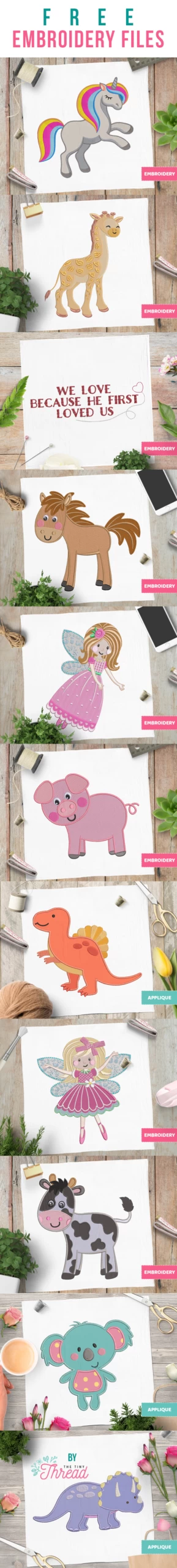 Free Applique designs and embroidery designs