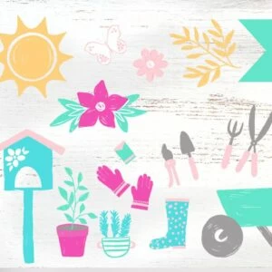 Summer Garden Clipart Graphics