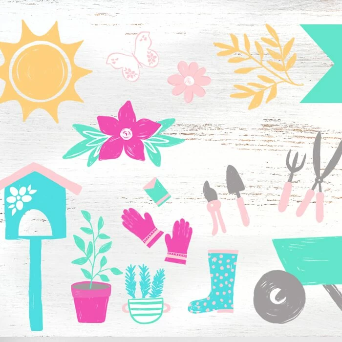 Summer Garden Clipart Graphics