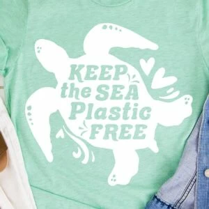 Keep the Sea Plastic Free SVG cut file
