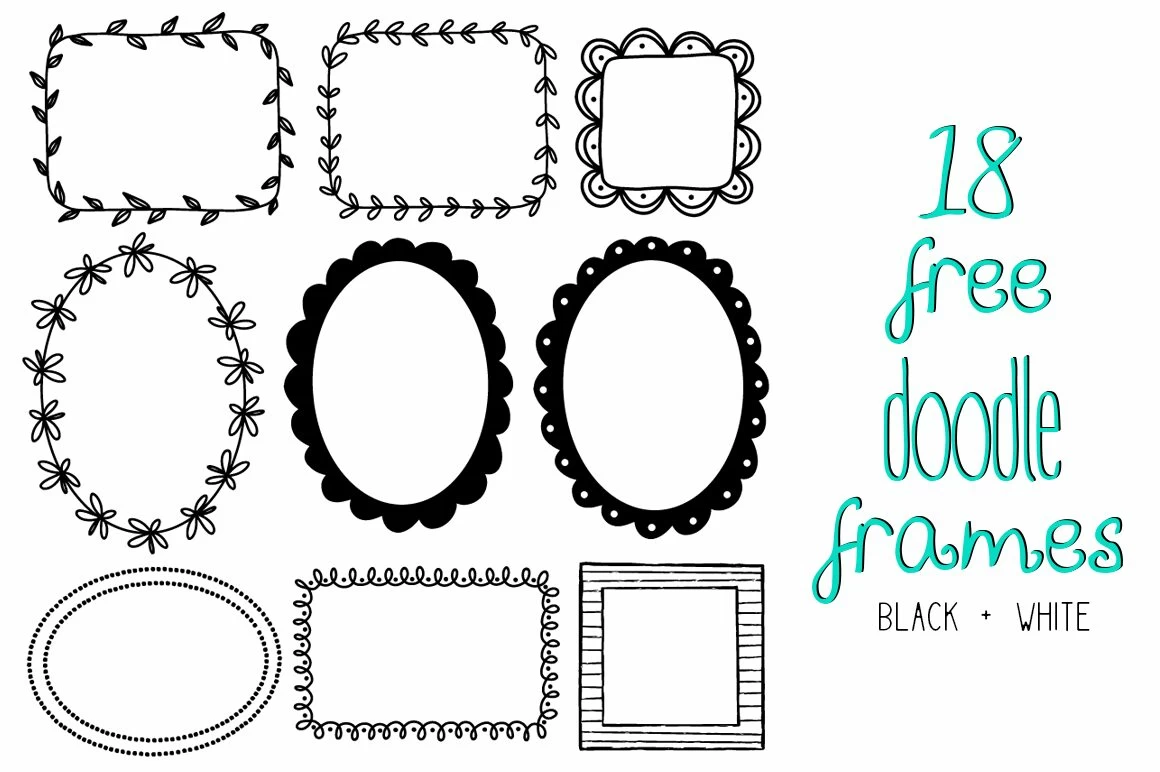 18 Free Doodle Frames