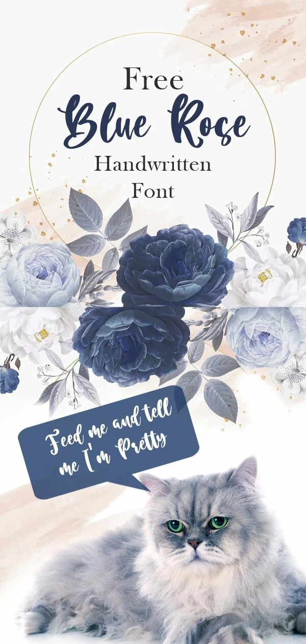 Free Font - Blue Rose