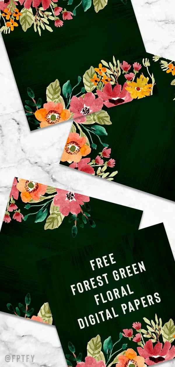 Autumn Floral Scrapbooking Paper Collection