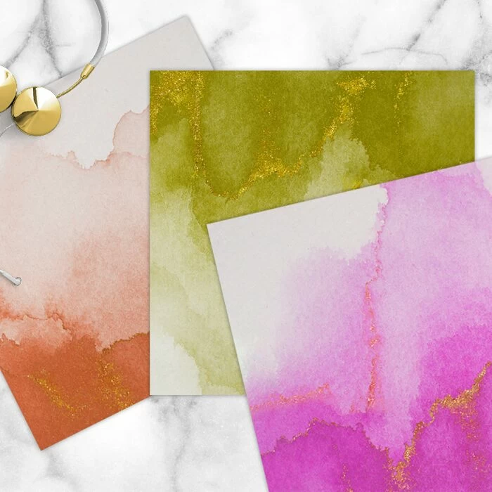 Free Jewel Tone Watercolor Digital Papers