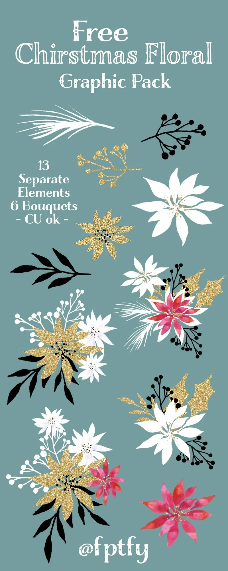 free christmas flower images