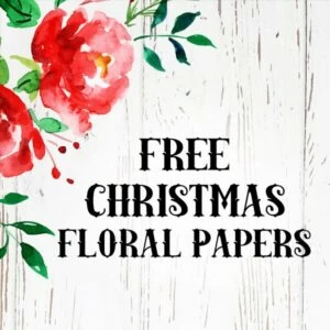 Free Farmhouse Floral Christmas
