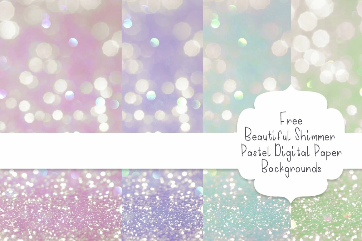 Bokeh Shimmer Pastel Scrapbooking