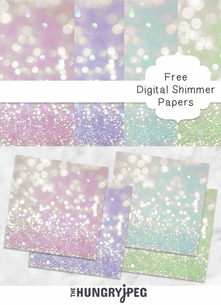 Bokeh Shimmer Pastel Scrapbooking