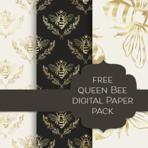 Queen Bee Free Digital Papers