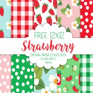 Free Strawberry Digipaper