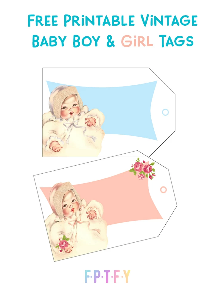Free Printable Vintage Baby Tags