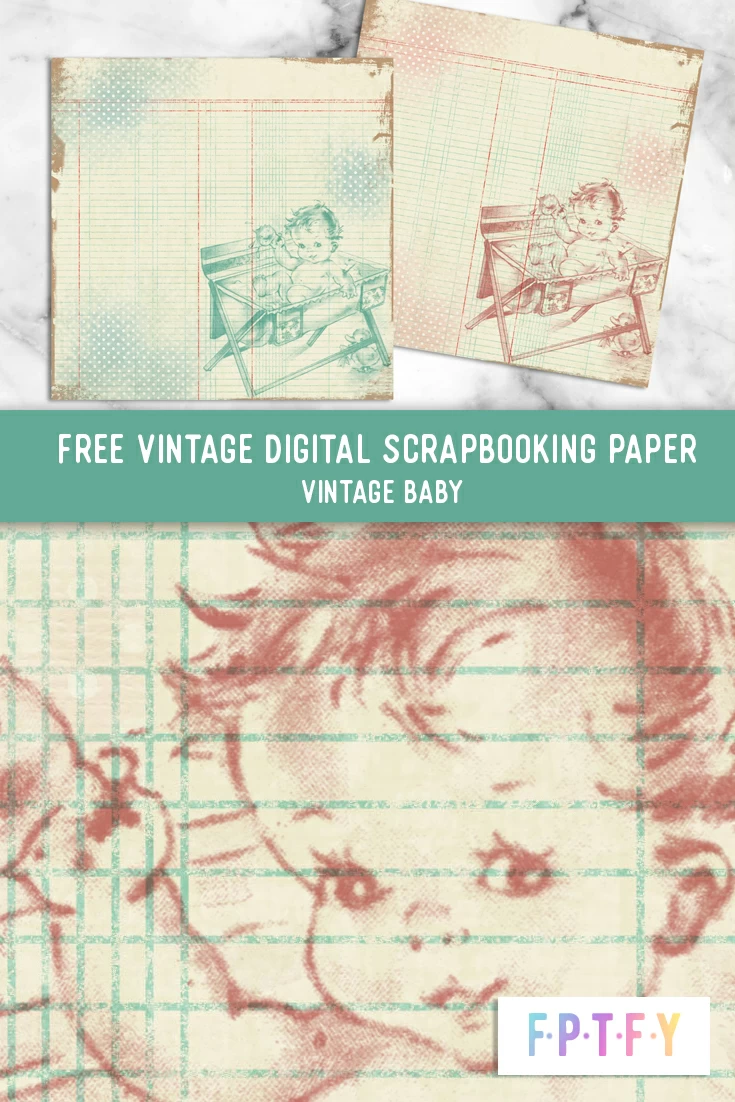 Free Baby Vintage Digital Scrapbooking Paper