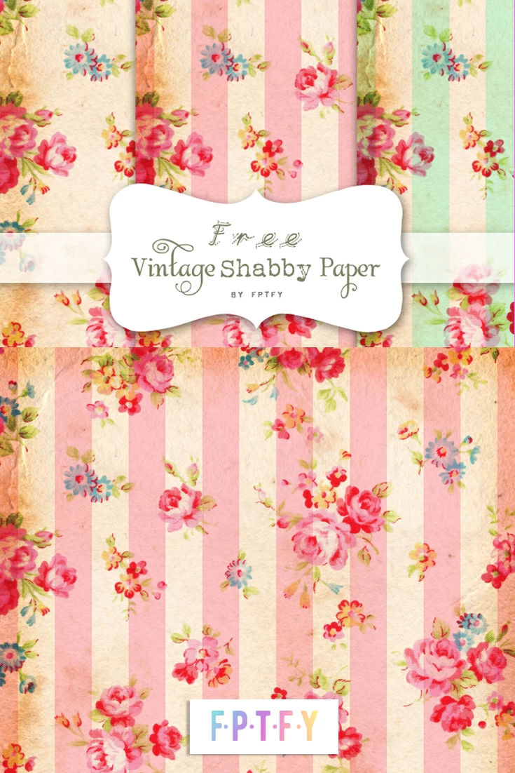 Free Vintage Shabby Digital Papers