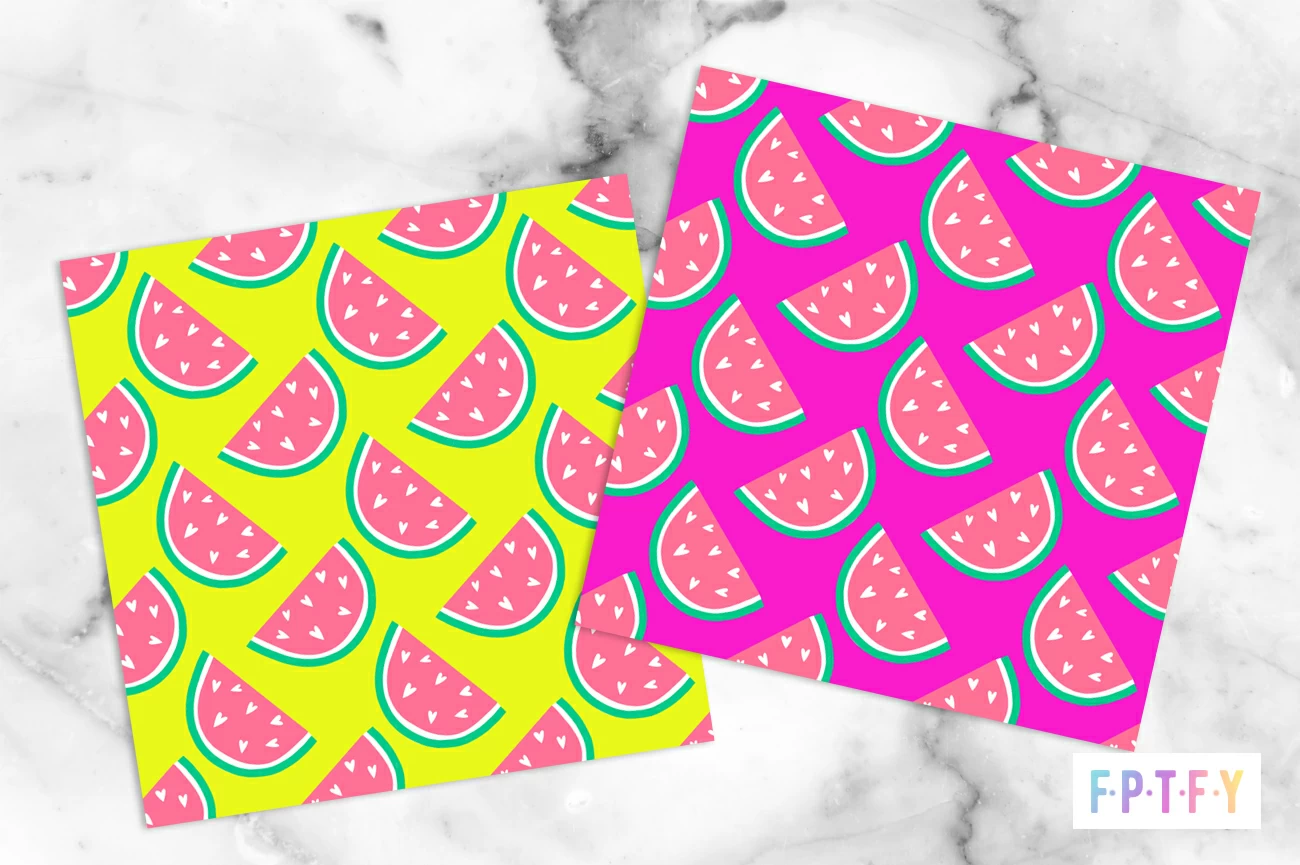 free watermelon digital paper