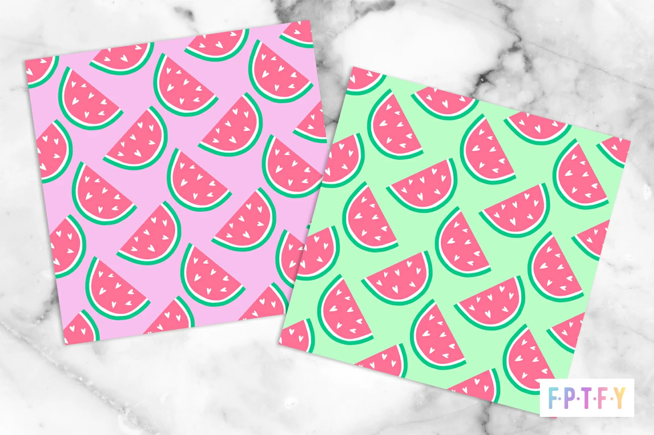 Free Watermelon Pastel Digipaper
