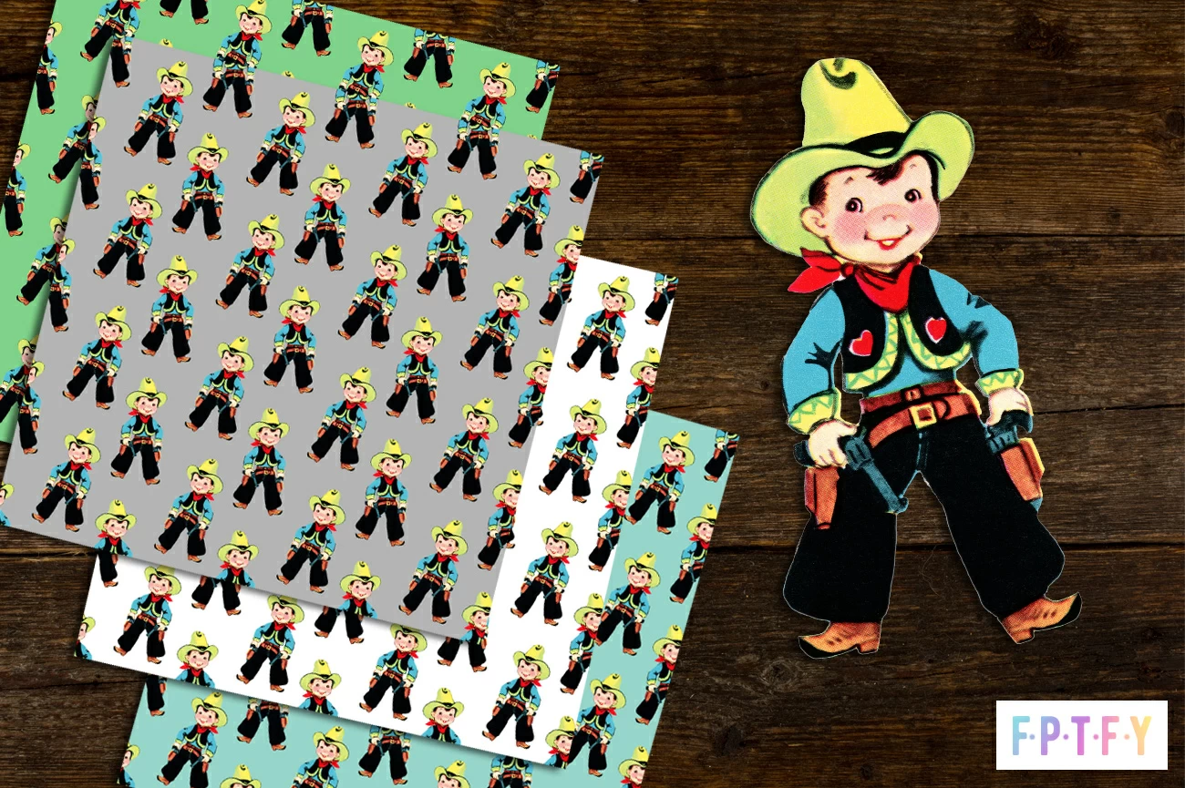 Freebie Image Vintage Cowboy