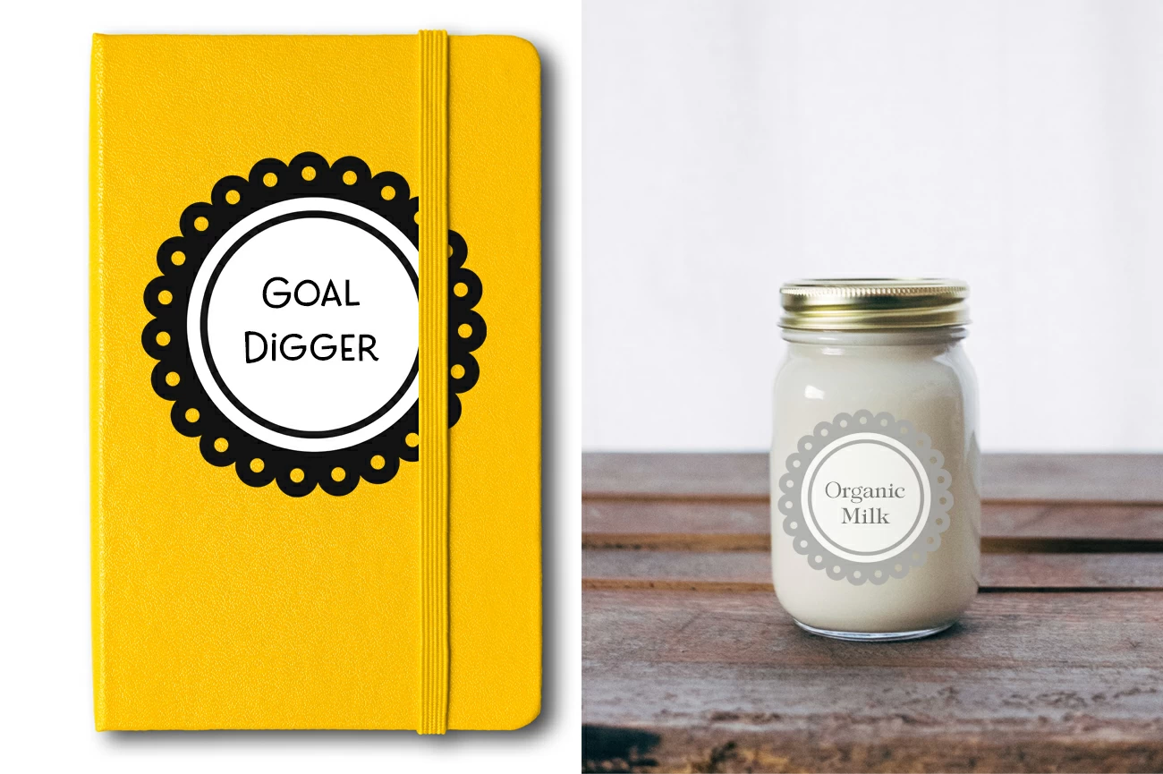 Free Scalloped Circle Frames Clipart