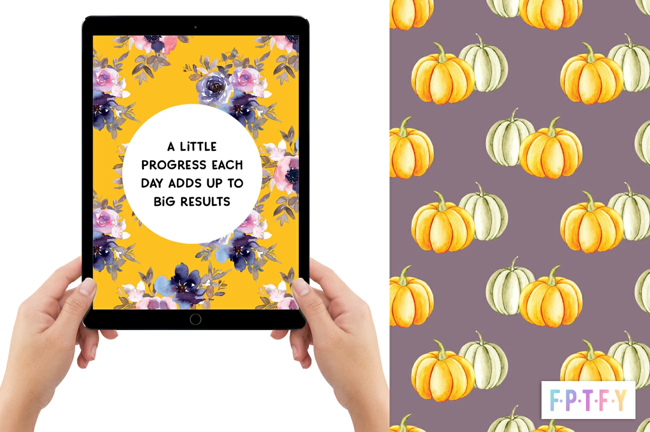 Free Elegant Pumpkin Digi Papers