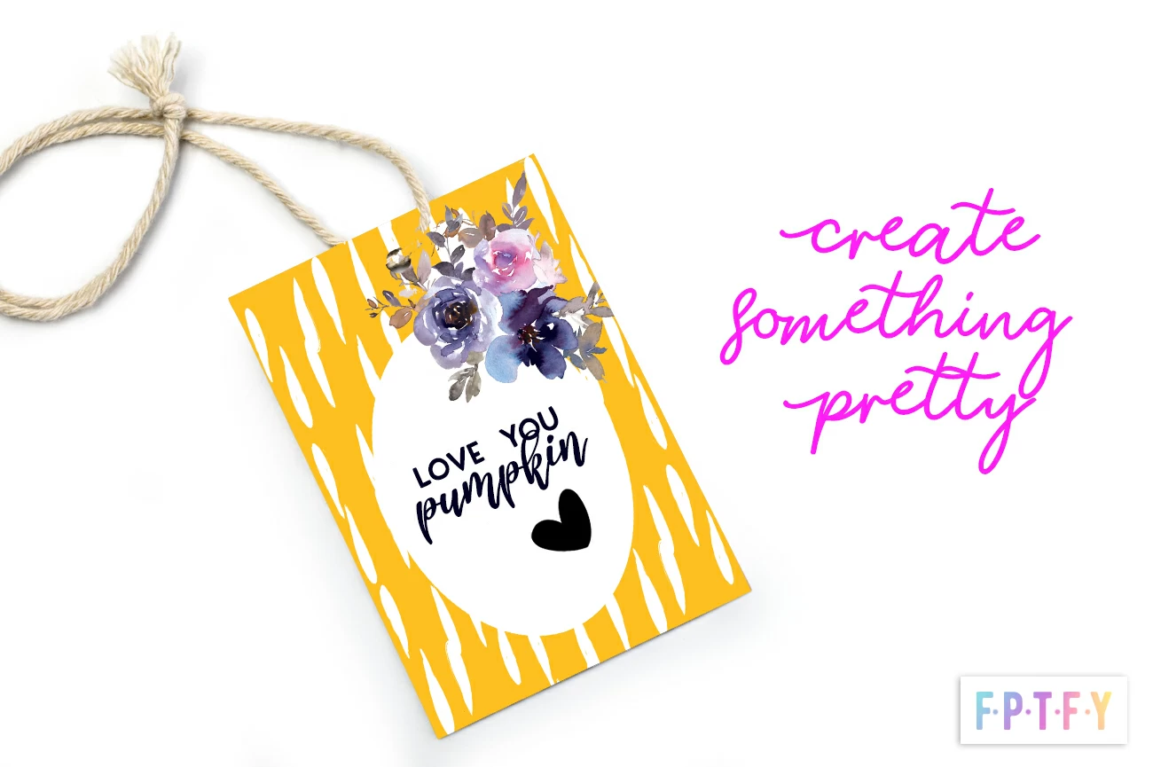 Free elegant Pumpkin 3x4 cards