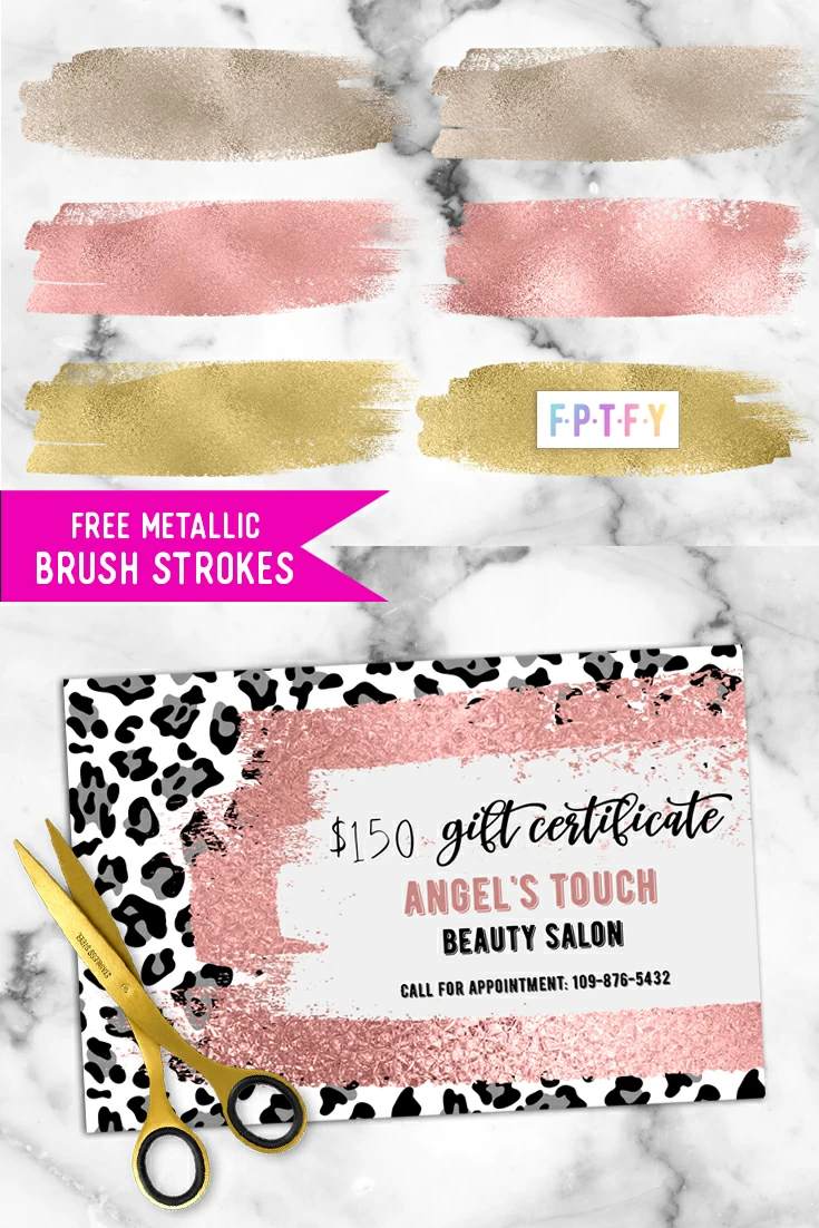 Free metallic Brush Strokes Download