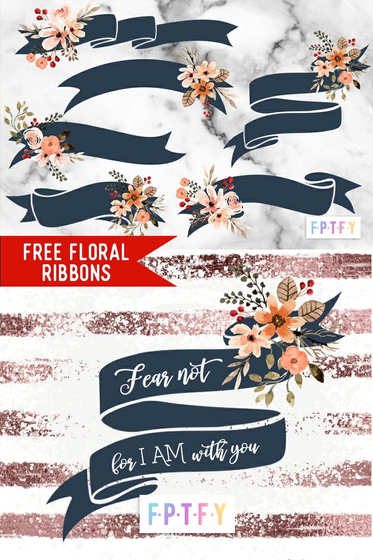 free Fall Floral Ribbons download