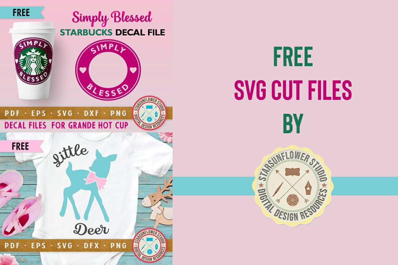 free starbucks cold and hot cup decal svg cut file