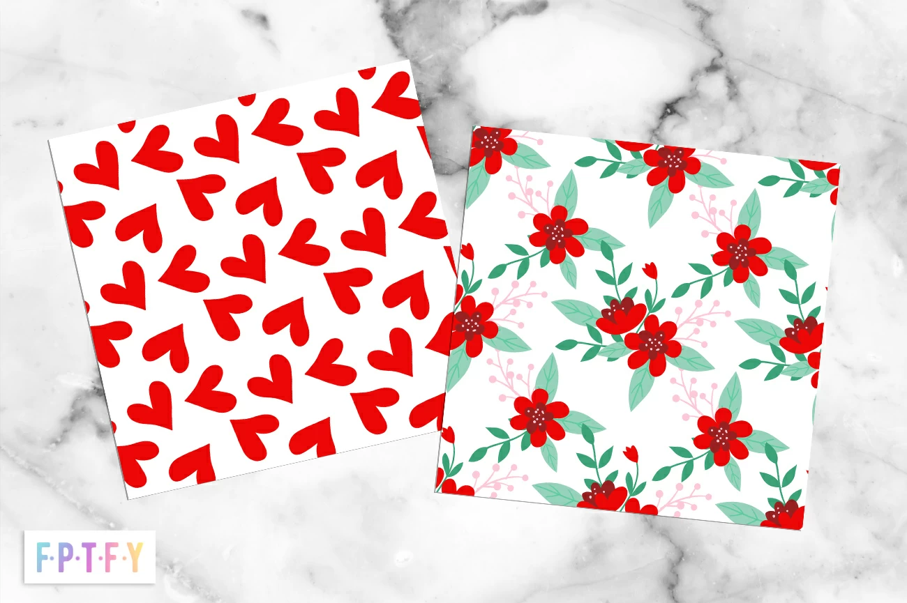 Free Blooming Heart DigiPaper
