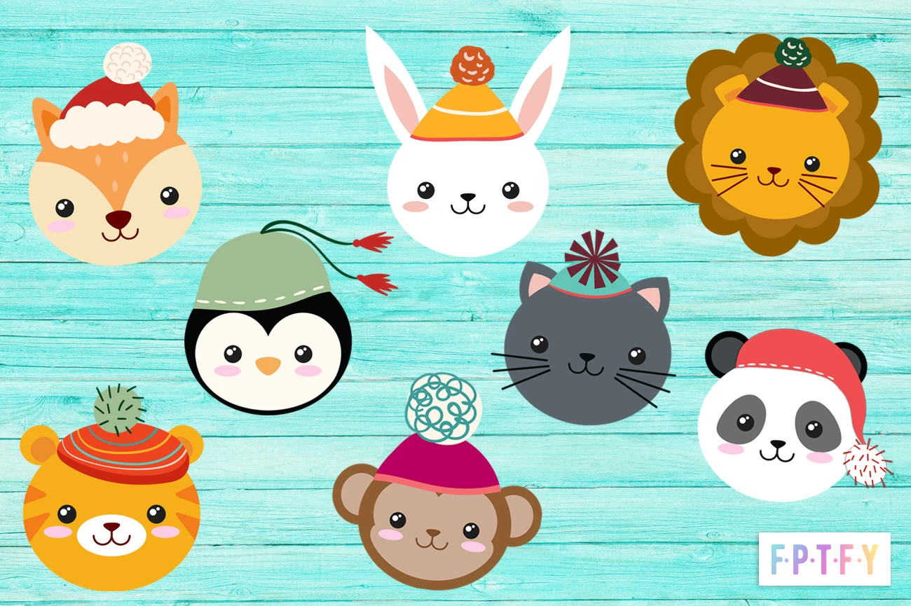 8 Free Cute Winter Animal ClipArt - Free Pretty Things For You