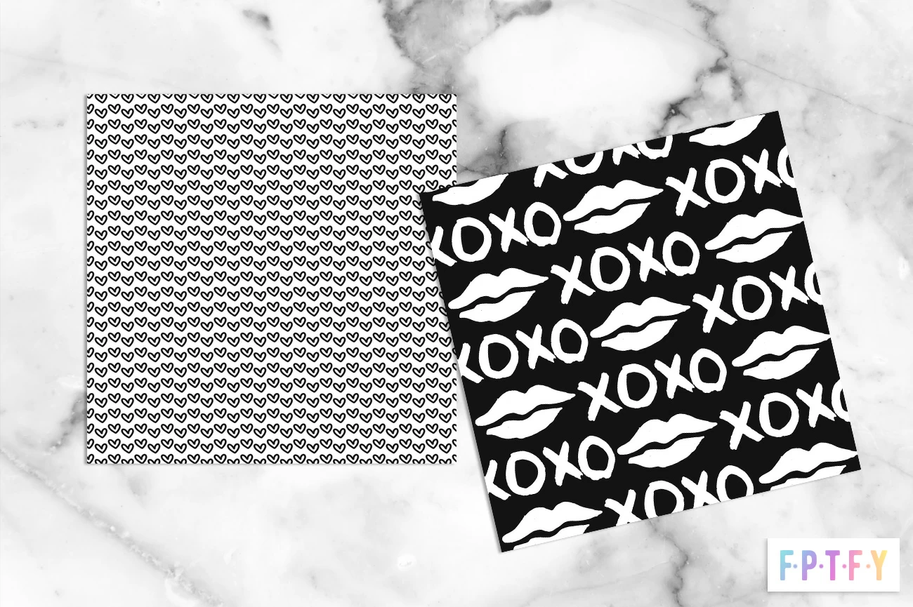 Free Minimalist Valentines day Digital Papers