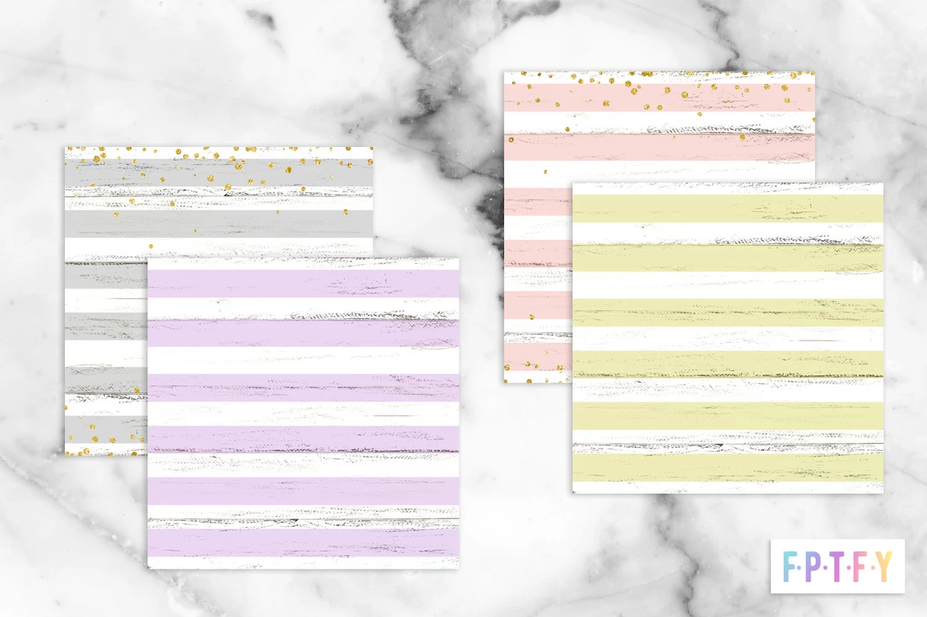 Free Pastel Painted Wood Stripe Confetti DigiPaper