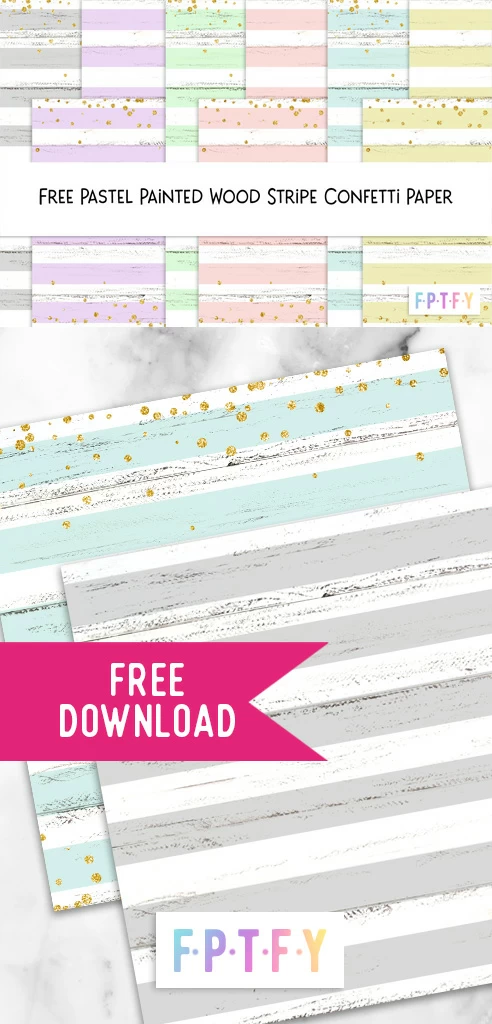 12 Free Pastel Painted Wood Stripe Confetti DigiPaper Backgrounds