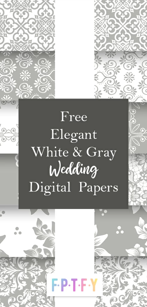 White Wedding Digital Papers
