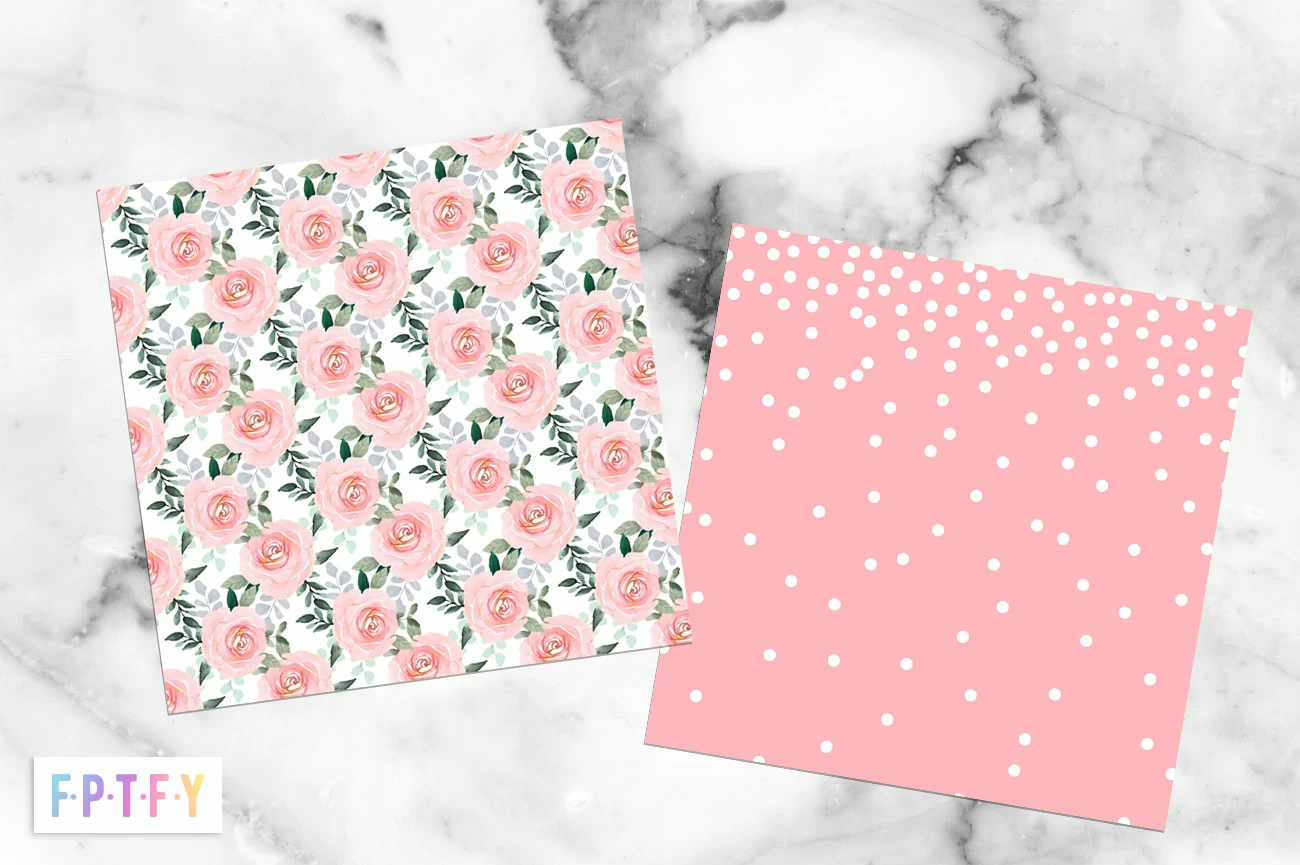 Free Fancy Rose Digital Paper