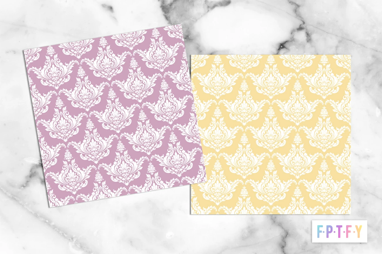 Free Pastel Sunset Damask
