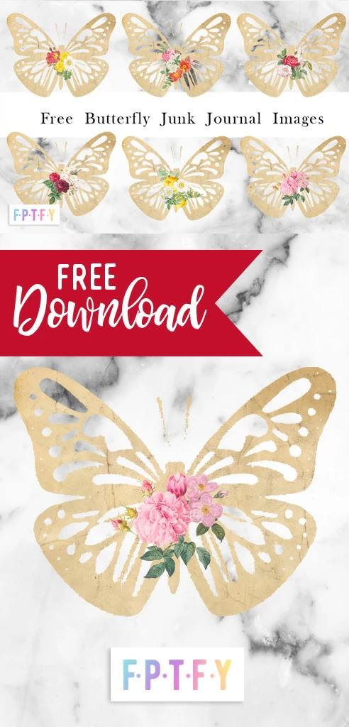 Free Butterfly Junk journal Images