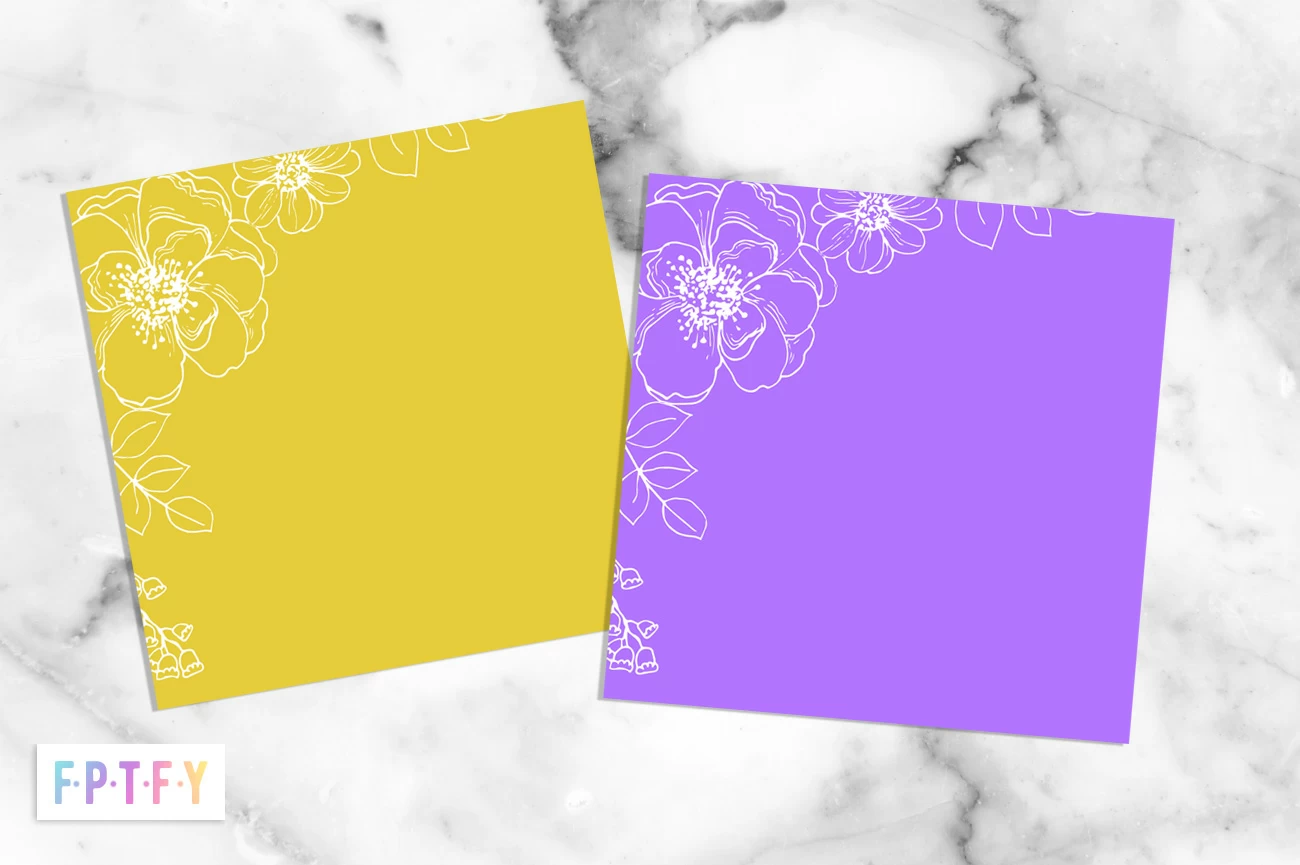 Free Colorful Doodle Flower DigiPaper