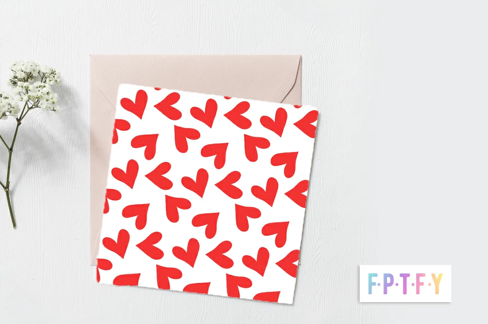 Free Colorful Heart Digital Paper