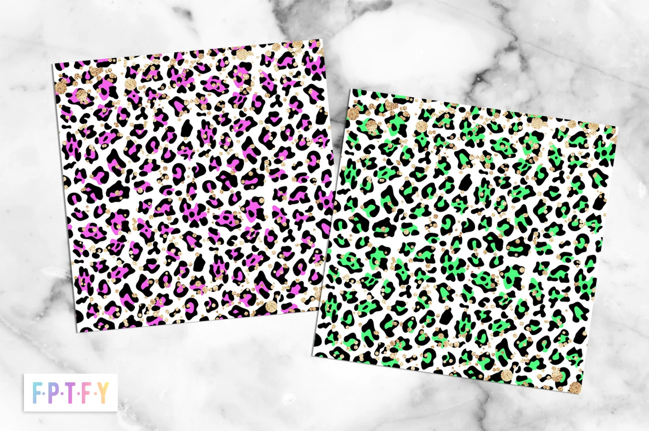 Free Leopard Color Gold Digital Paper